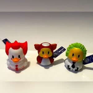 Warner Bros. Horror Icon Ducks-Set includes: Beetlejuice, Pennywise & Gizmo(NWT)
